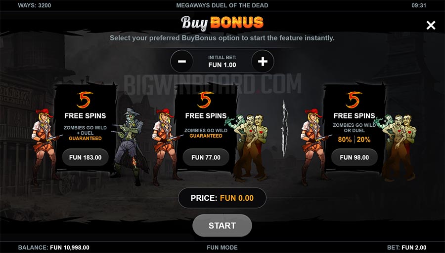 Duel of the Dead Megaways slot